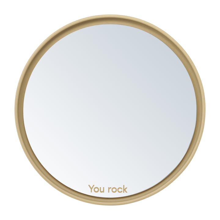 Mirror Mirror テーブルミラー Ø21 cm, Beige Design Letters | デザインレターズ