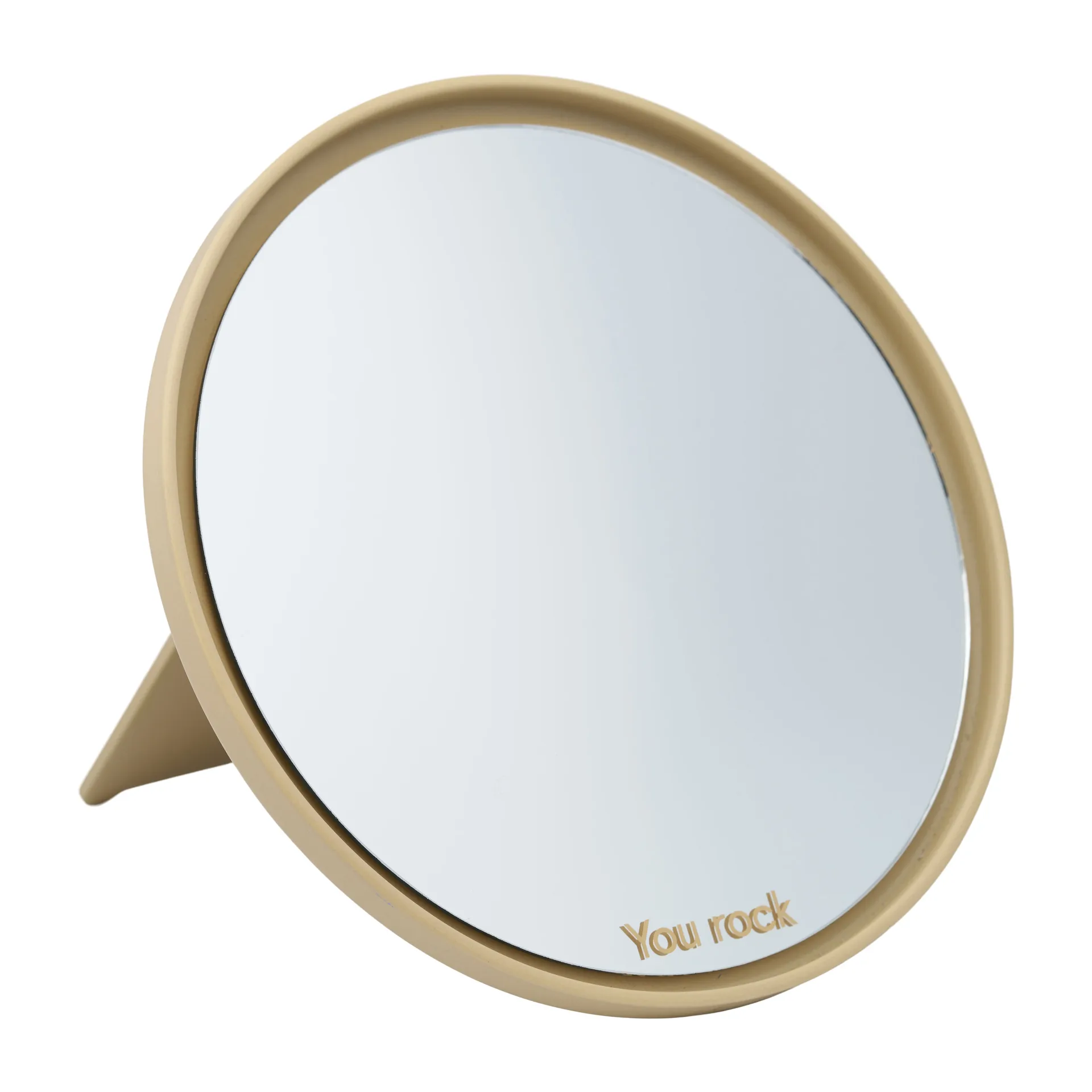 Mirror Mirror テーブルミラー Ø21 cm, Beige Design Letters | デザインレターズ