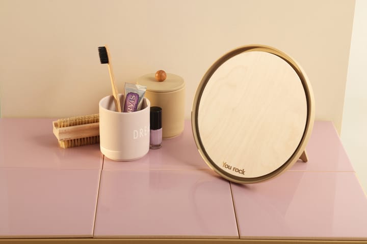Mirror Mirror テーブルミラー Ø21 cm, Beige Design Letters | デザインレターズ