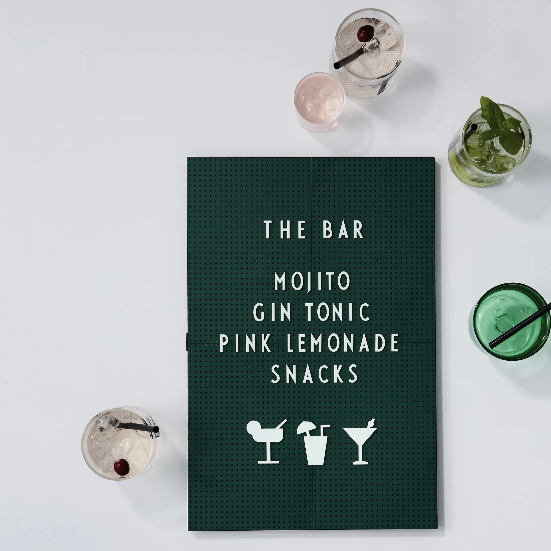 Party icons to レターボード 20 ピース, white Design Letters | デザインレターズ