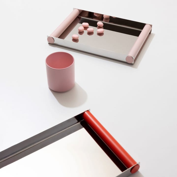 Ray トレイ ディスコトレイ 20.5x30 cm, Creole pink-stainless steel Design Letters | デザインレターズ