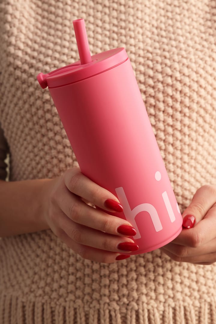 Travel Life サーモス & ストロー 50 cl, Hi-cherry pink Design Letters | デ�ザインレターズ