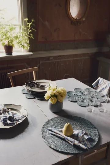 Elin プレースマット Ø38 cm - Horizon blue - Dixie | ディキシー