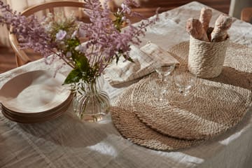 Elin ランチョンマット twist Ø38 cm - Natural-grey - Dixie | ディキシー