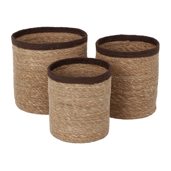 Emil 収納バスケット 3-pack large - Natural-brown - Dixie | ディキシー