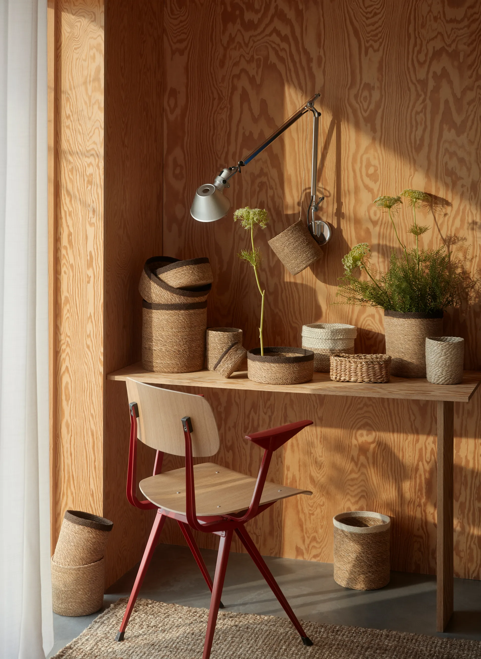 Emil 収納バスケット 3パック small, Natural-brown Dixie | ディキシー