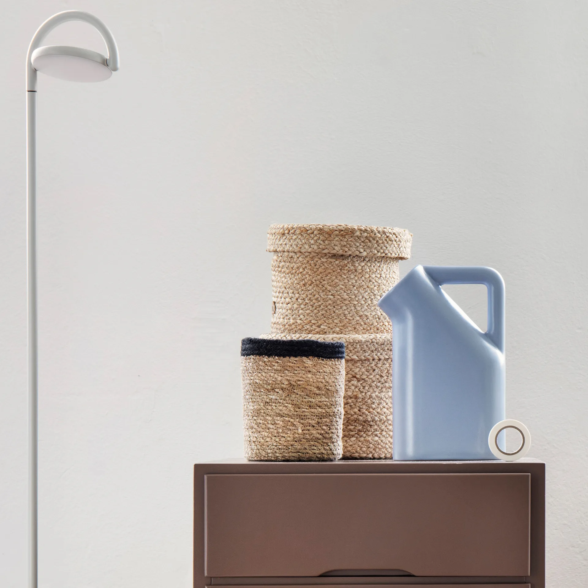 Emil 収納バスケット 3パック small, nature-black Dixie | ディキシー