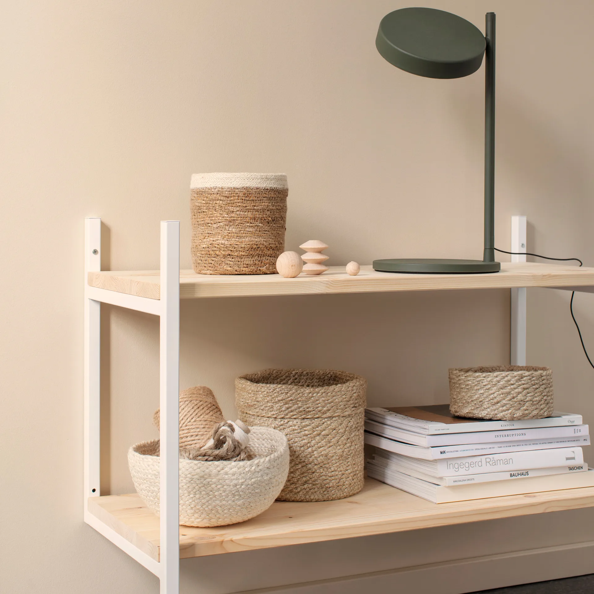 Emil 収納バスケット 3パック small, nature-white Dixie | ディキシー