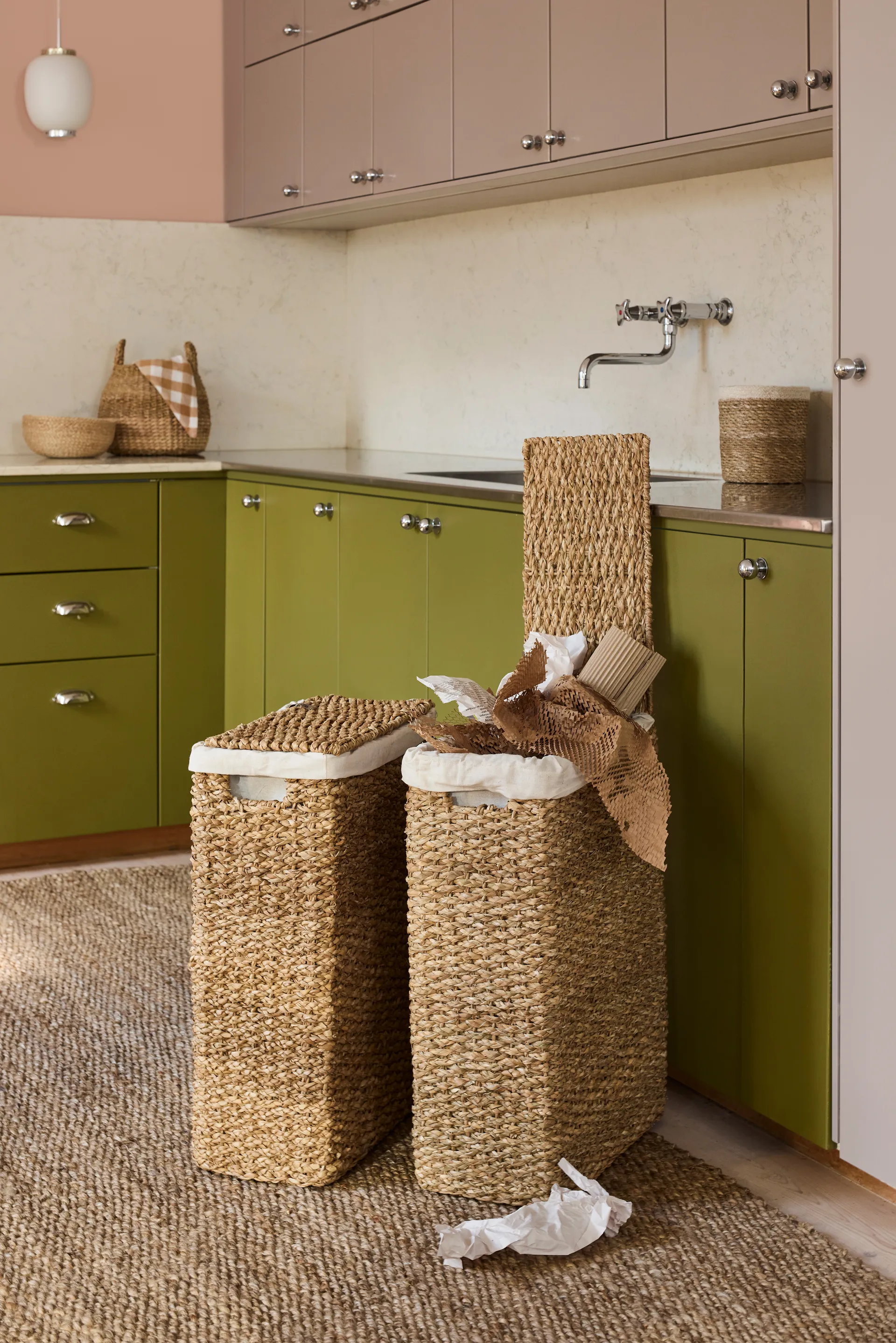 Esther ブレード ランドリーバスケット nature, 58 cm Dixie | ディキシー