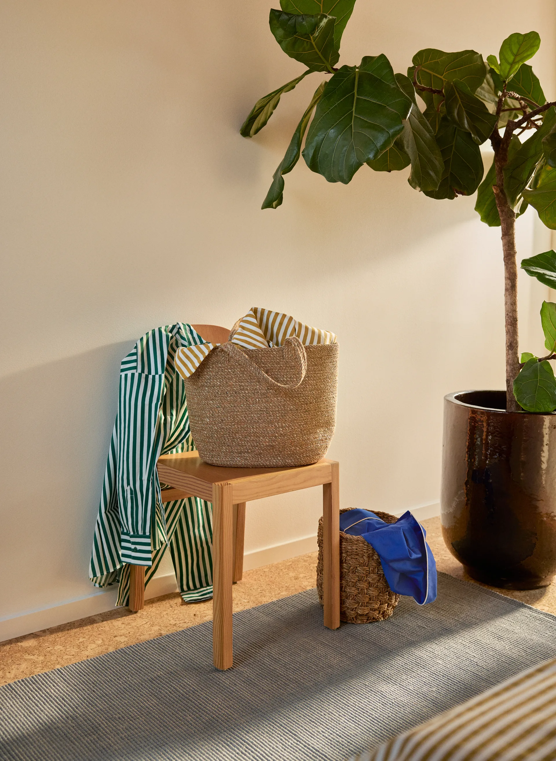 Fiona ジュートラグ 80x180 cm, Cement Grey Dixie | ディキシー