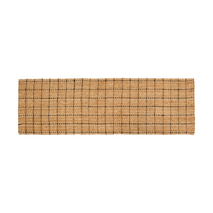 Freja ジュートラグ チェック 80x250 cm - Natural-dark Grey - Dixie | ディキシー