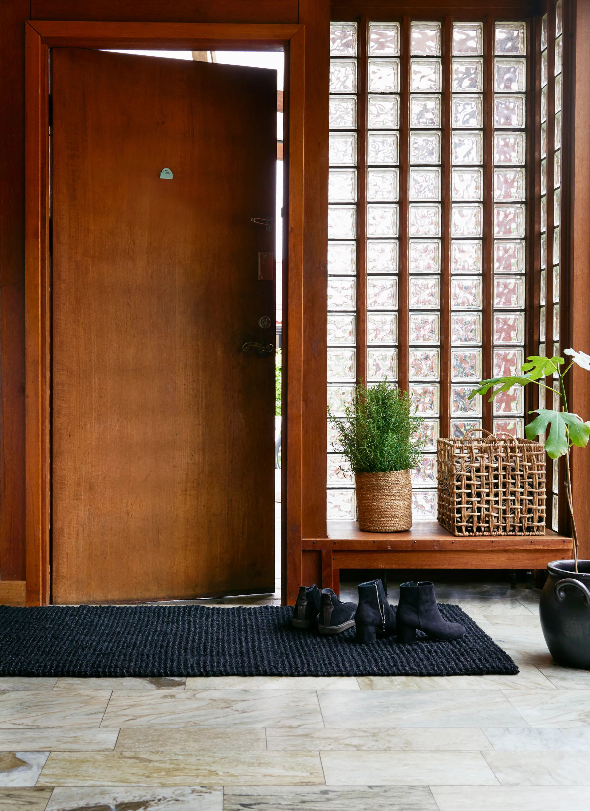 Jute ドアマット ブラック, 70x120 cm Dixie | ディキシー