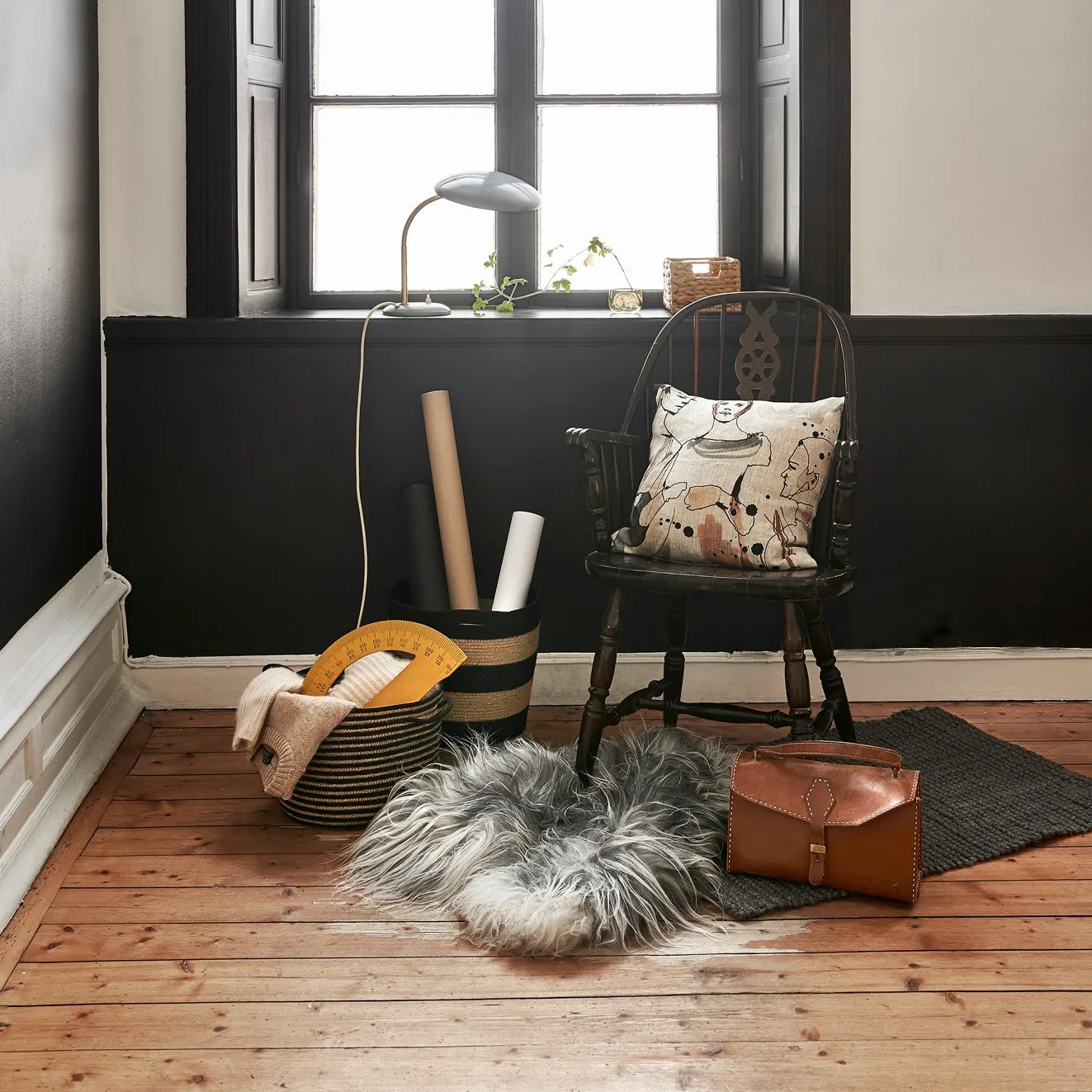 Jute ラグ ダークグレー, 70x120 cm Dixie | ディキシー