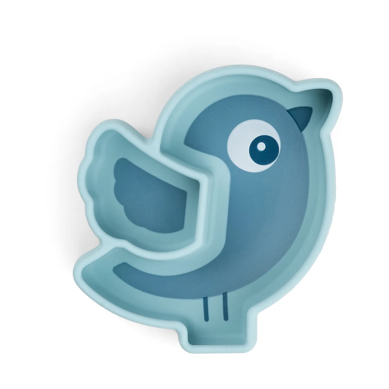 Birdee Stick&Stay 子供用プレート Ø12 cm, Blue Done by deer