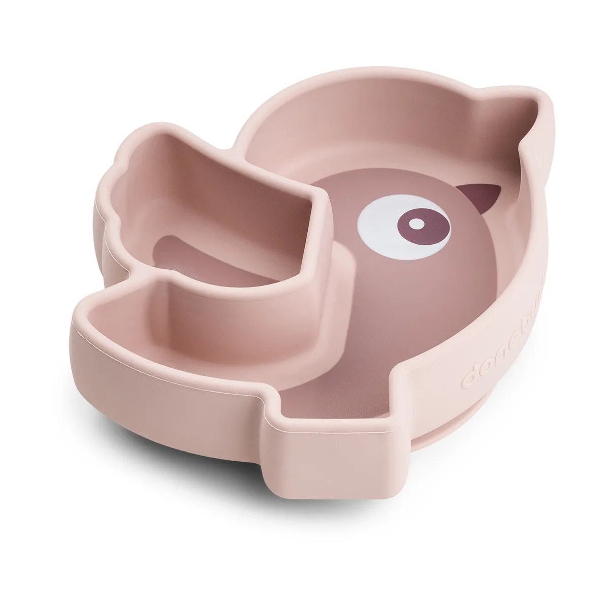 Birdee Stick&Stay 子供用プレート Ø12 cm, Powder Done by deer