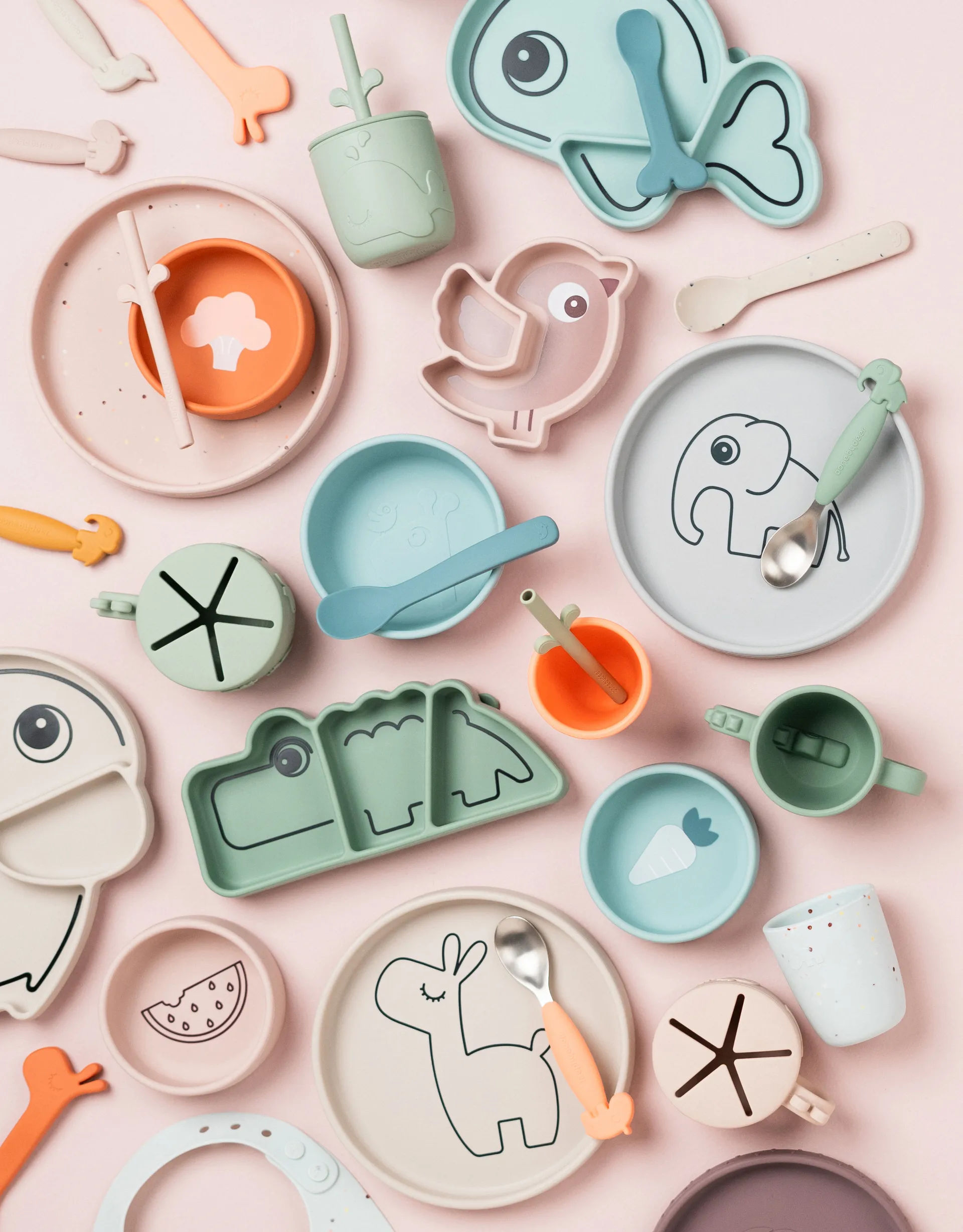 Confetti シリコンエプロン, Blue Done by deer