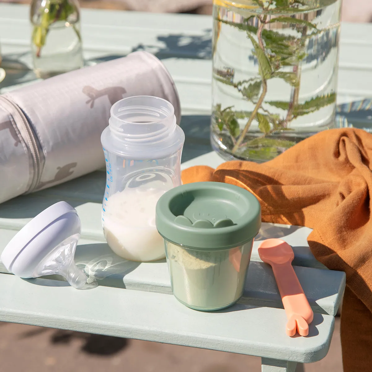 Croco ランチボックス 3個, Green Done by deer