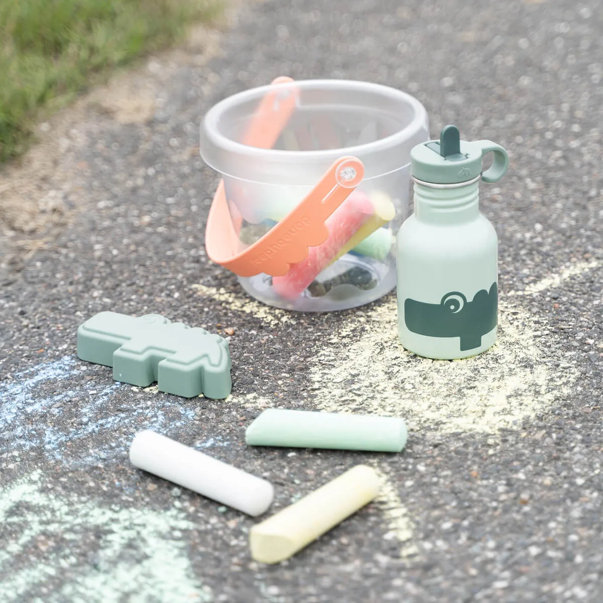 Croco スチールボトル 35 cl, Green Done by deer