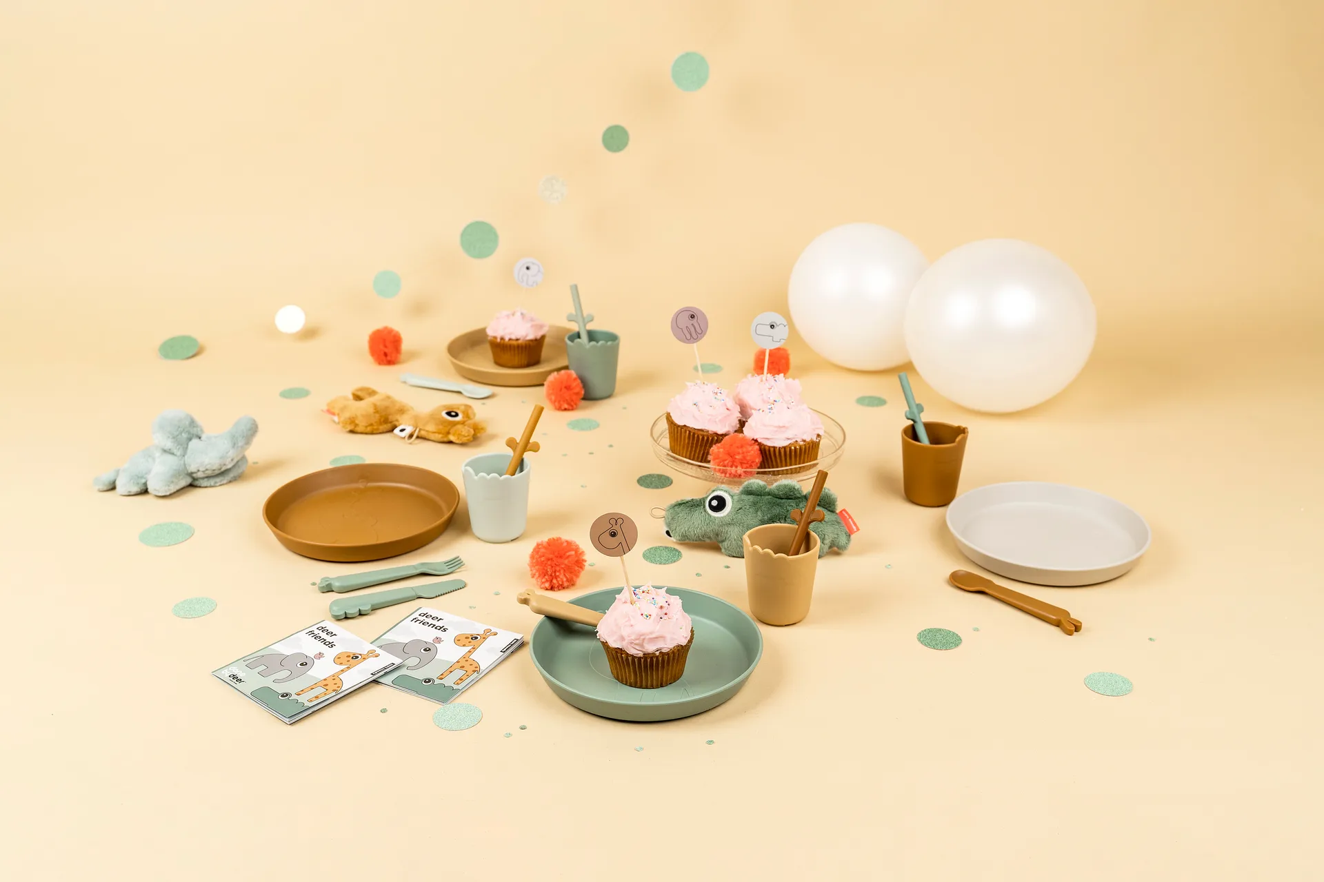 Croco kiddish ミニマグ 10 cl 2本, Green Done by deer