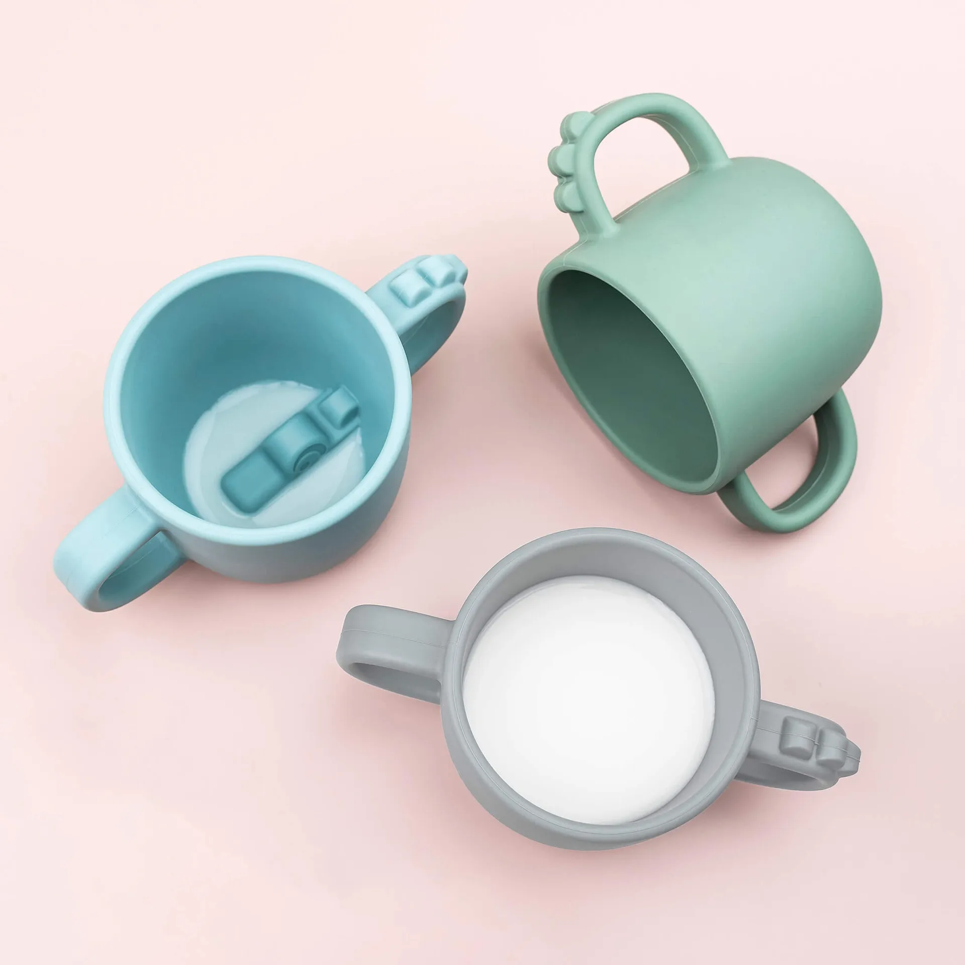 Croco peekaboo シッピーカップ 170 ml, Blue Done by deer