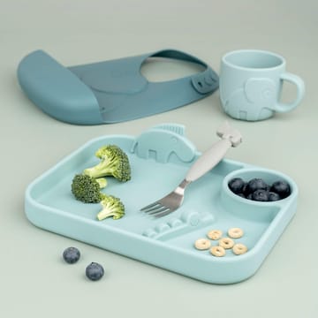 Deer Friends Easy-grip カトラリーセット 3ピース - Grey - Done by deer