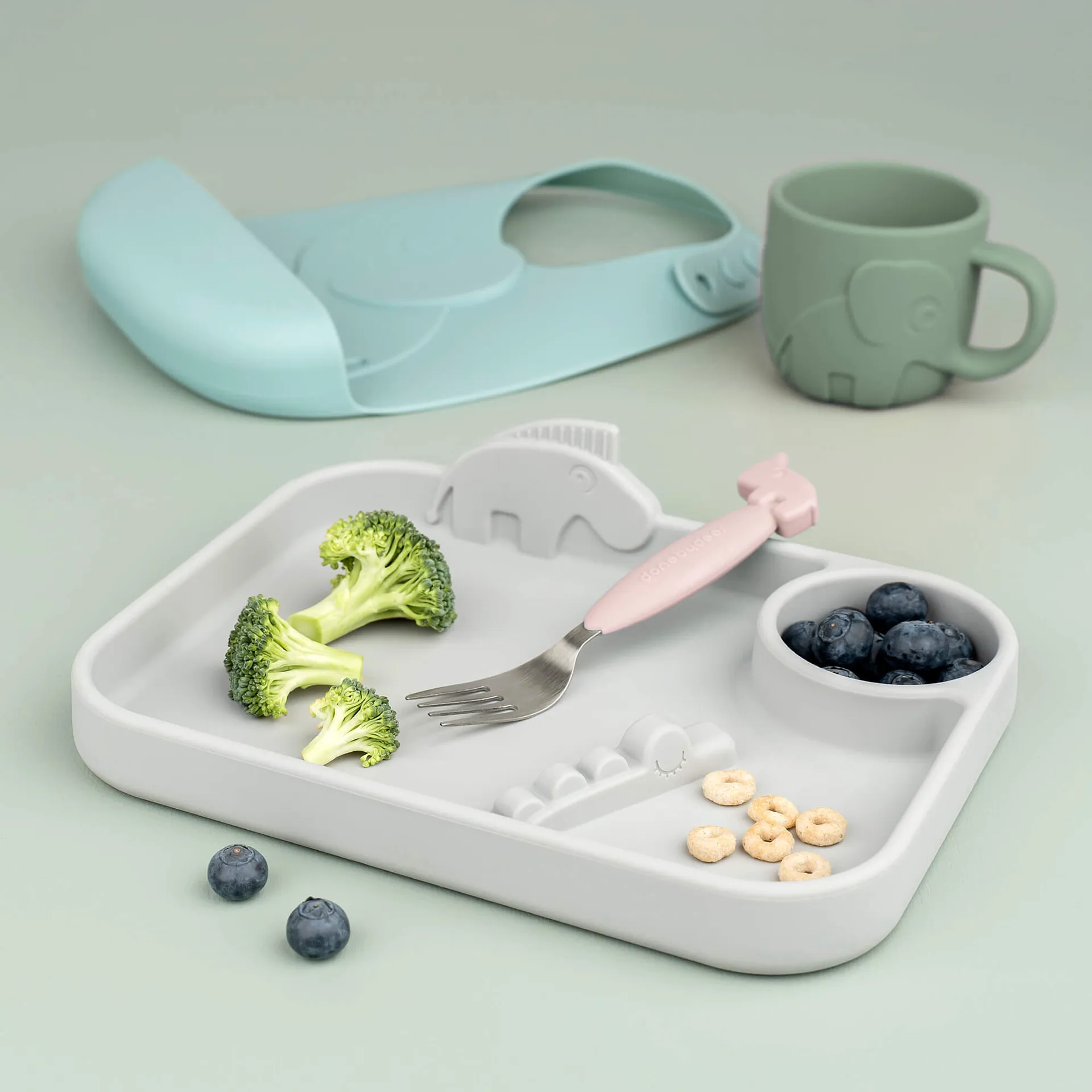 Deer Friends Easy-grip カトラリーセット 3ピース, Powder Done by deer