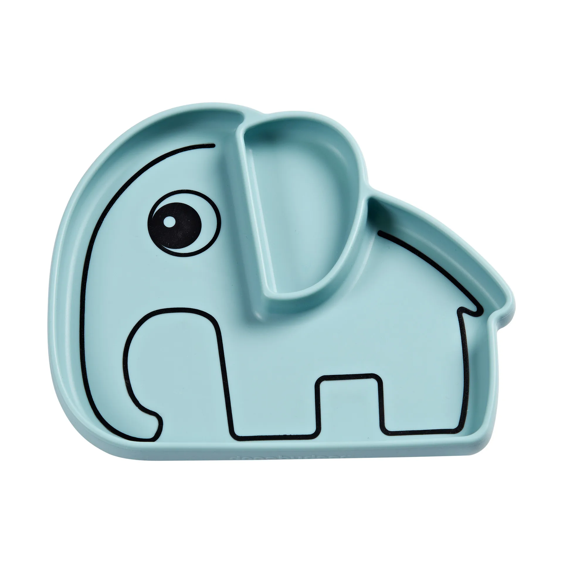 Elphee Stick&Stay 子供用プレート 17x20 cm, Blue Done by deer