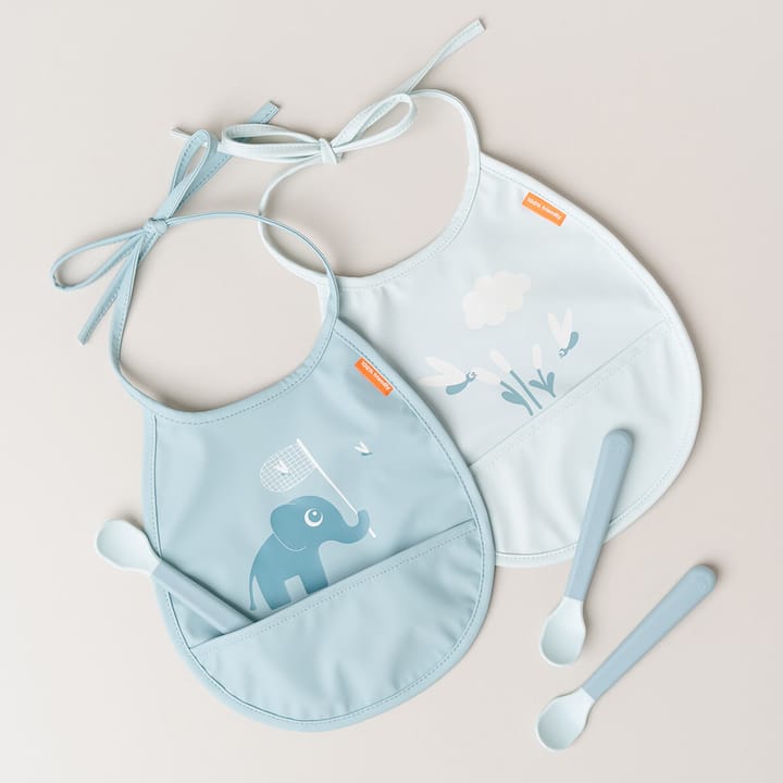 Elphee Tiny お食事エプロン 2枚, Blue Done by deer
