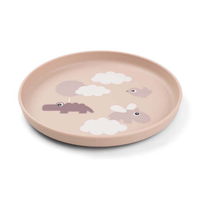 Happy Clouds フーディー 子供用プレート Ø20 cm, Powder Done by deer