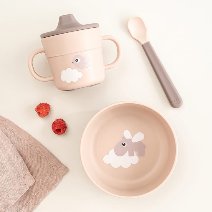 Happy Clouds フーディー ファーストミールセット 3ピース, Powder Done by deer