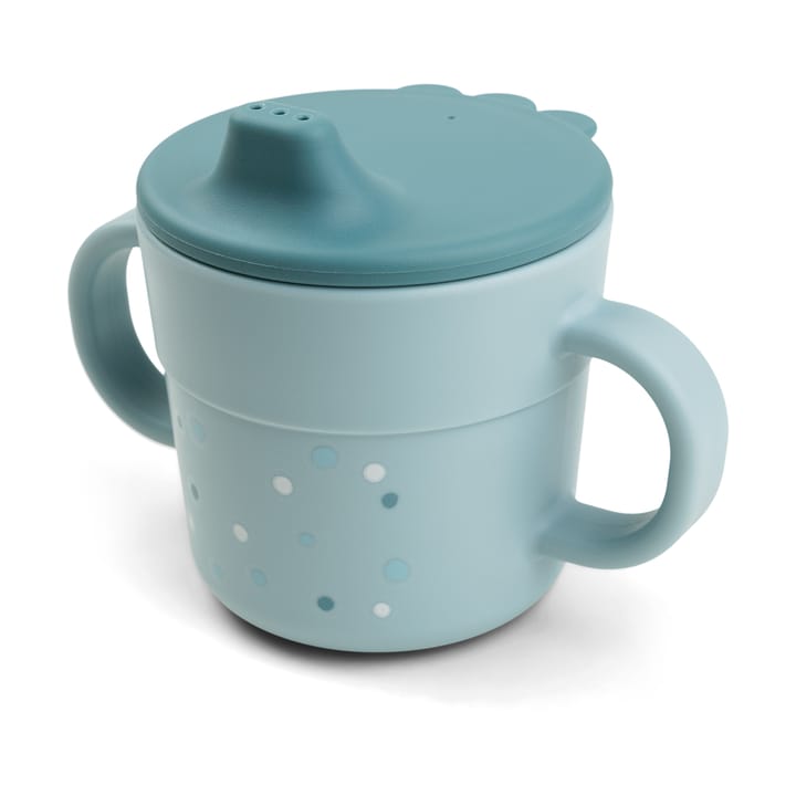 Happy Dots フーディー シッピーカップ 21.5 cl - Blue - Done by deer