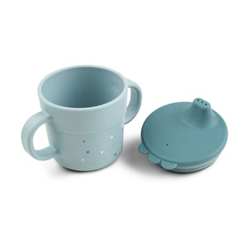 Happy Dots フーディー シッピーカップ 21.5 cl - Blue - Done by deer