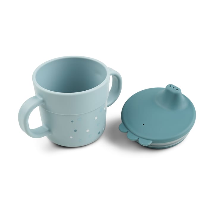 Happy Dots フーディー シッピーカップ 21.5 cl, Blue Done by deer