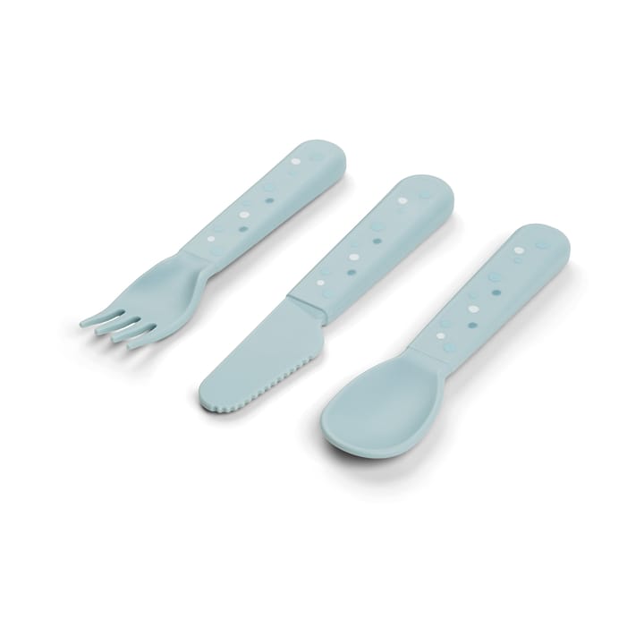 Happy Dots フーディー カトラリーセット 3本セット, Blue Done by deer