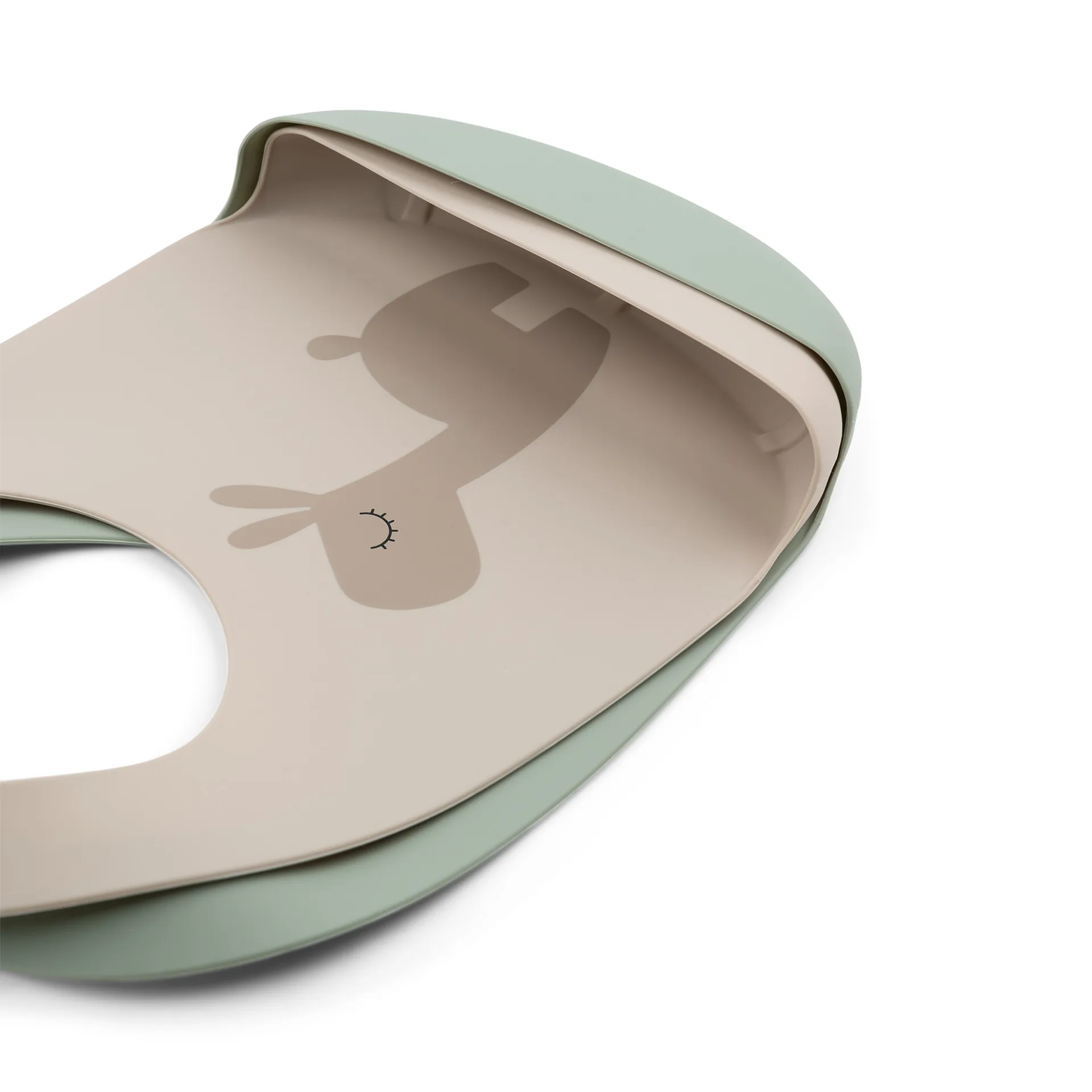 Lalee シリコンエプロン 2枚セット, Sand green Done by deer