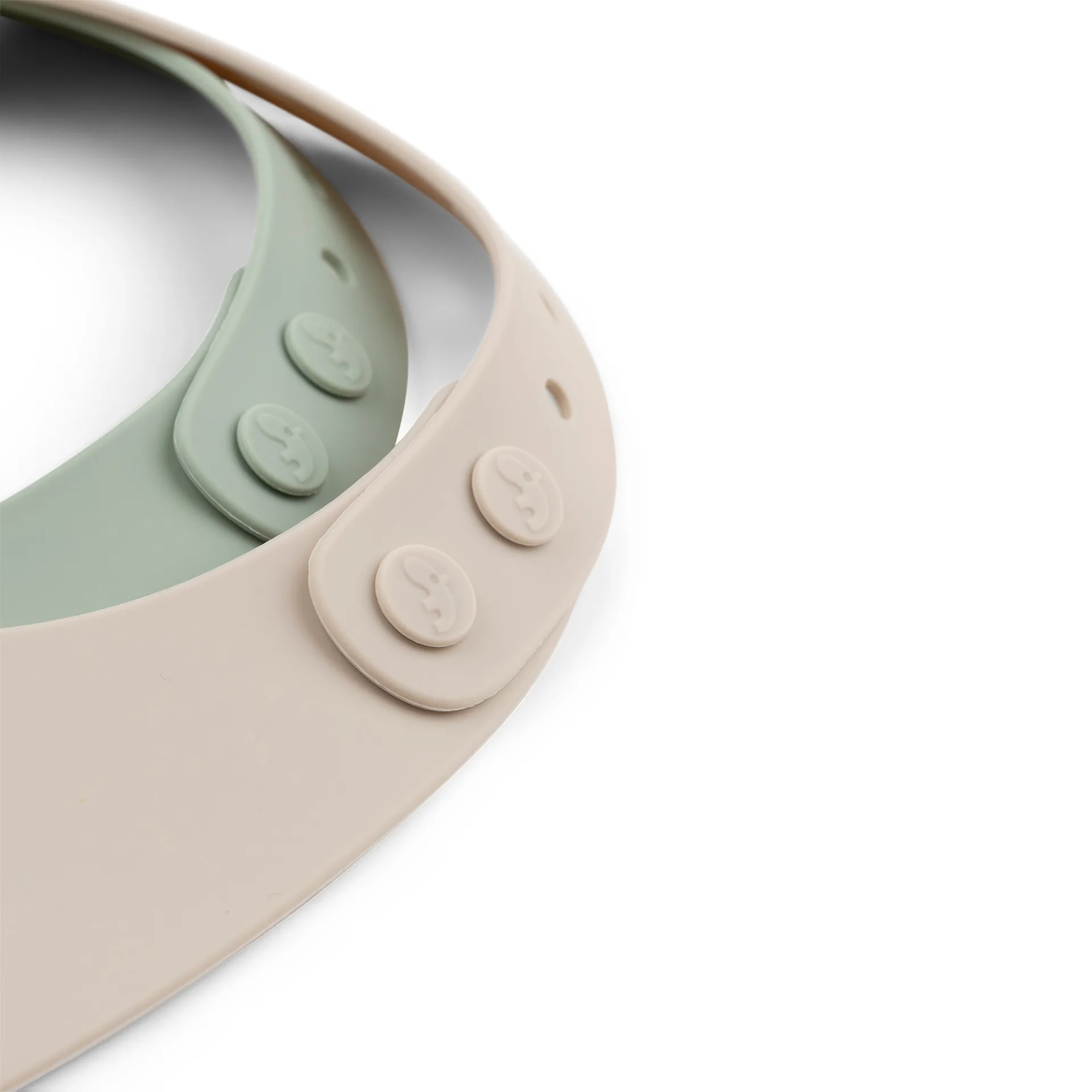 Lalee シリコンエプロン 2枚セット, Sand green Done by deer