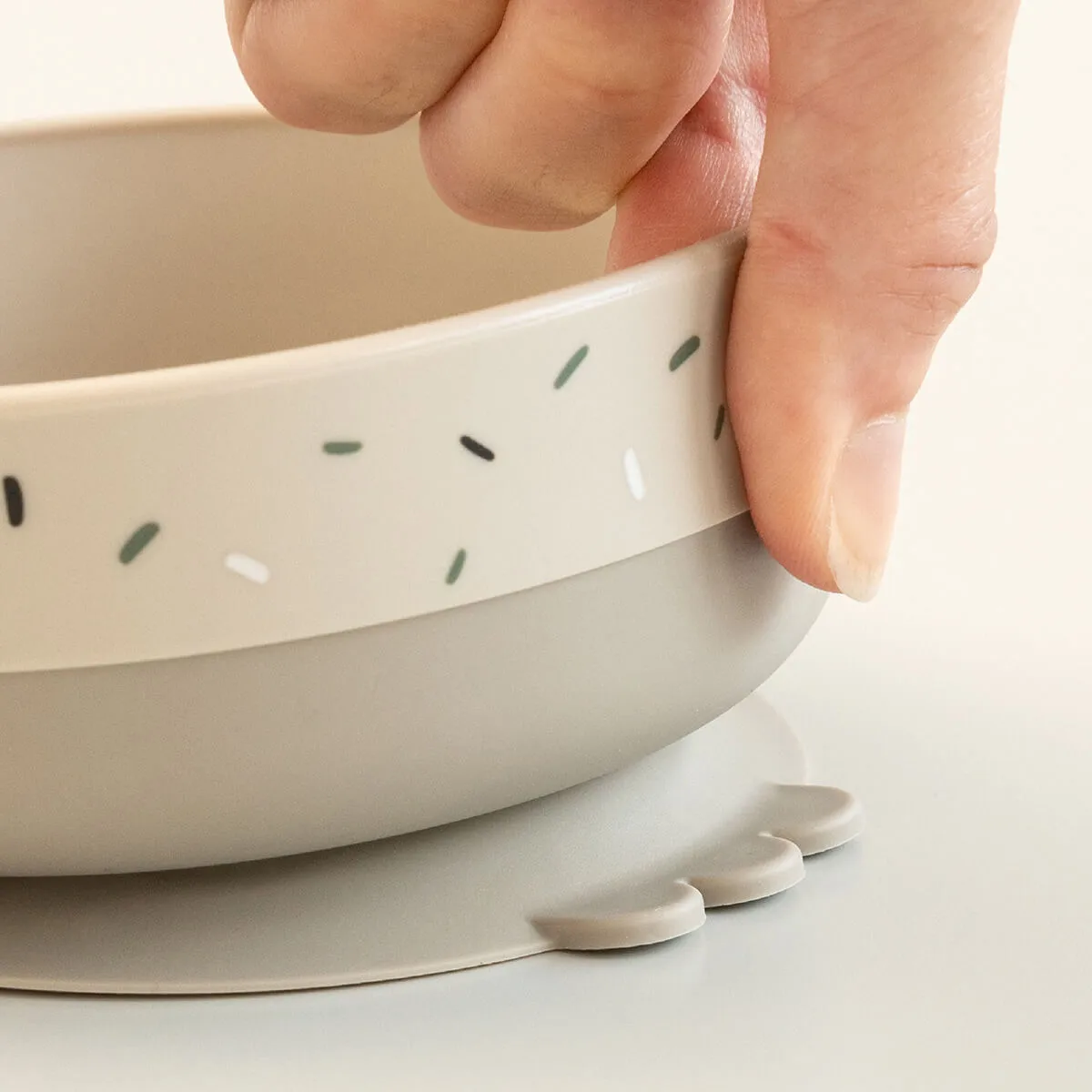 Lalee フーディー 子供用食器セット 3本セット, Sand Done by deer