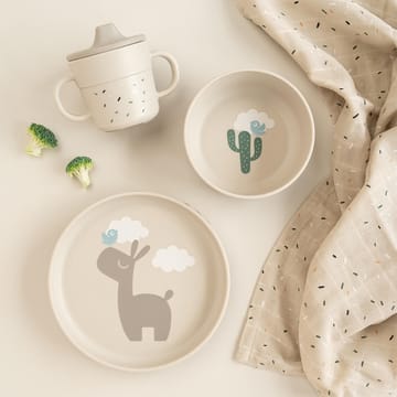 Lalee フーディー 子供用食器セット 3本セット - Sand - Done by deer