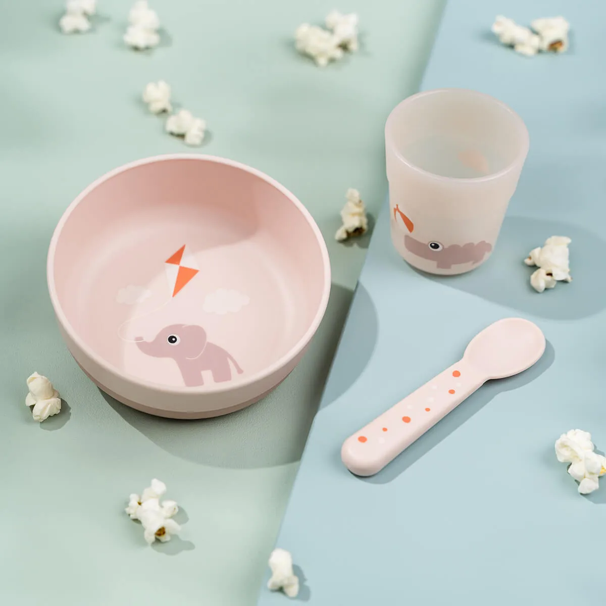 Playground フーディーファーストミールサービングセット 3ピース, Powder Done by deer