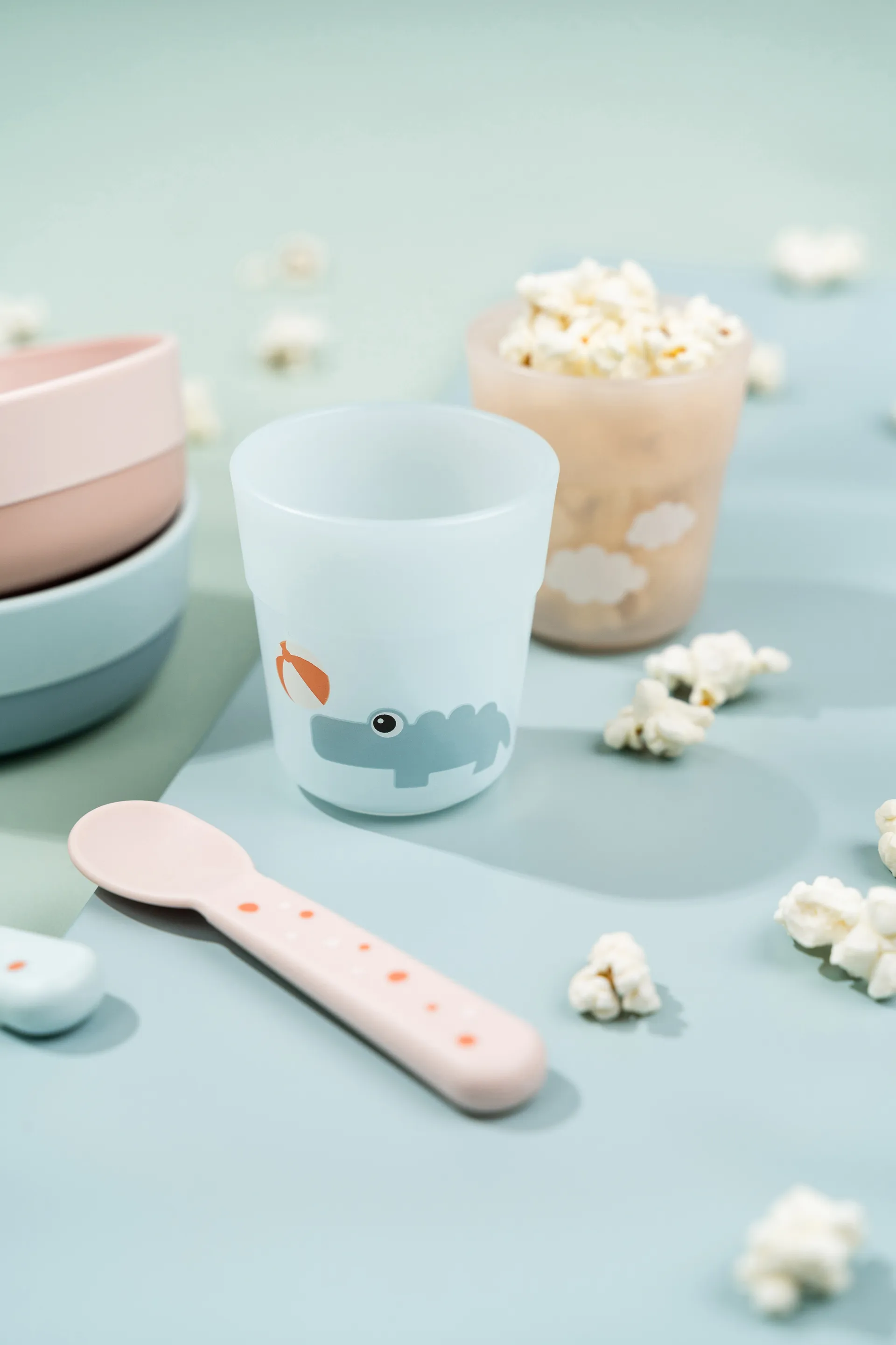 Playground フーディーファーストミールサービングセット 3ピース, Powder Done by deer