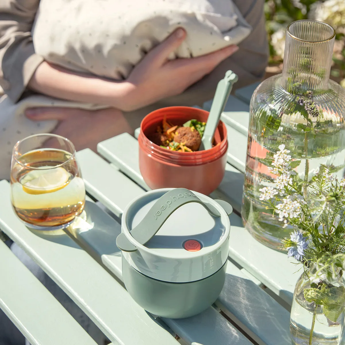 To Go ランチボックス Ø11 cm, Sand Done by deer