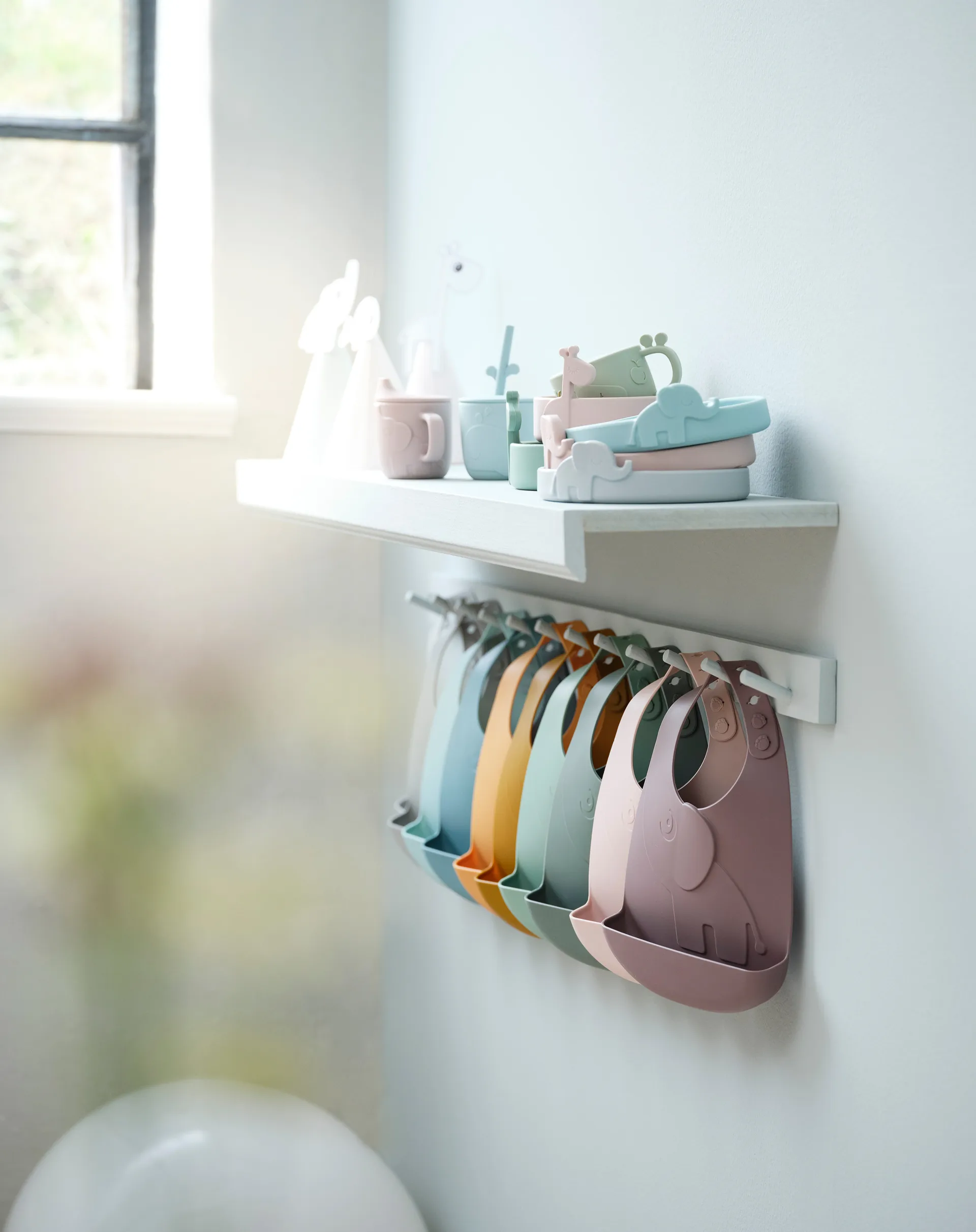 Wally peekabooストロー付きマグ 2個, Blue Done by deer