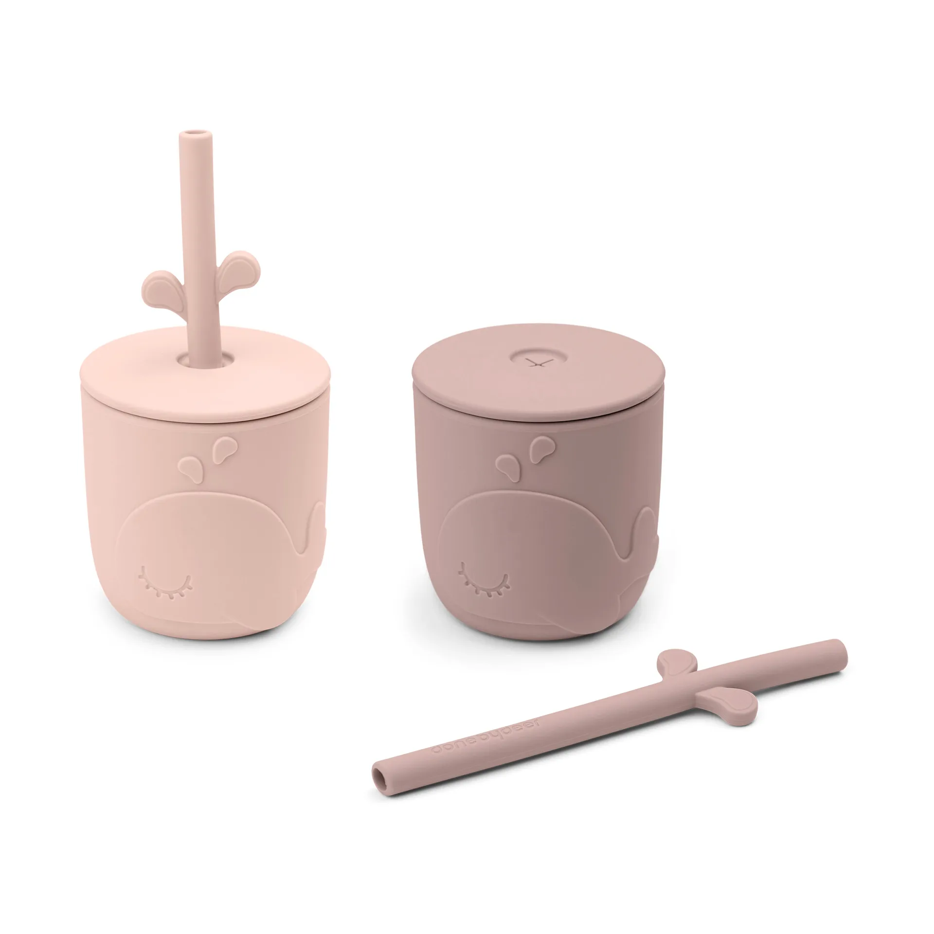 Wally peekabooストロー付きマグ 2個, Powder Done by deer