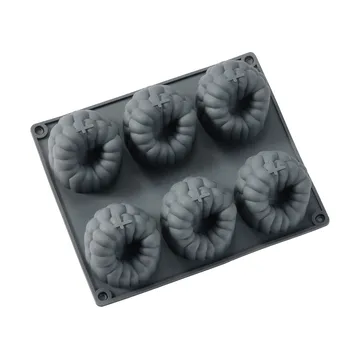 Beck ベーキングティン - Grey, raspberry, silicone, 6 pcs - Dorre
