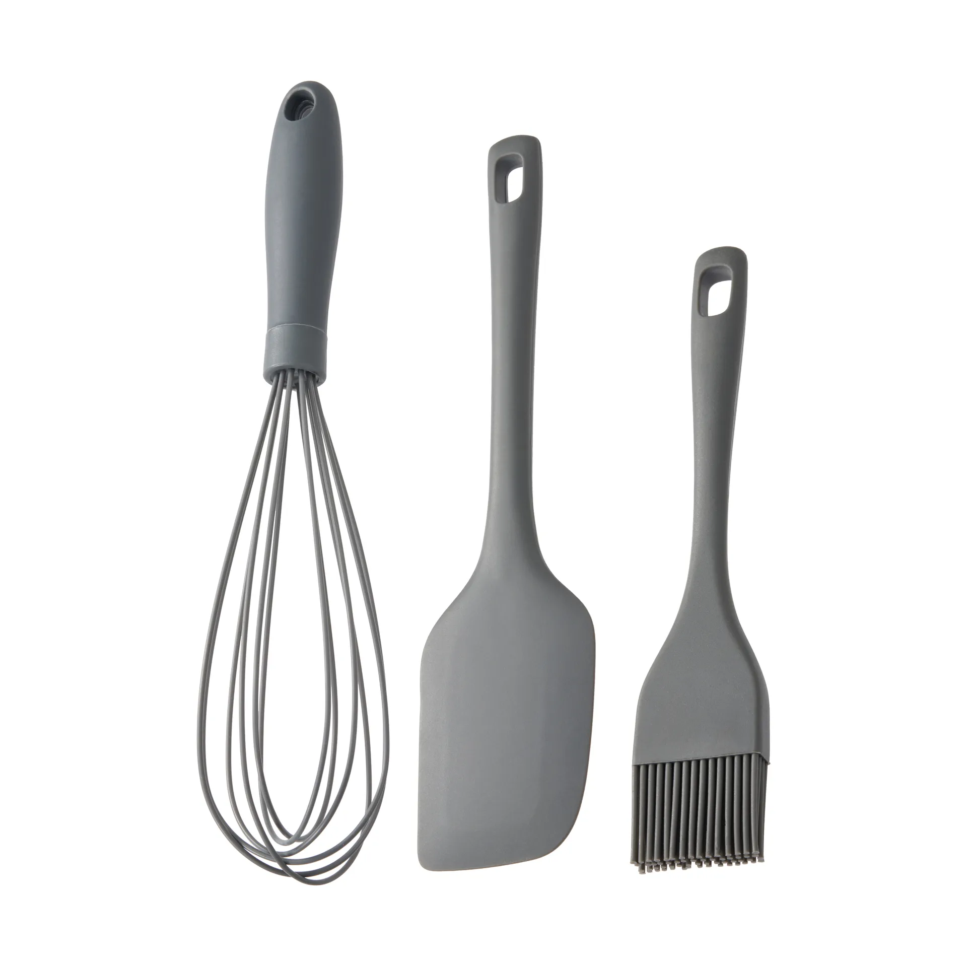 Cookie ユーテンシルセット, Grey, silicone, 3 pieces Dorre