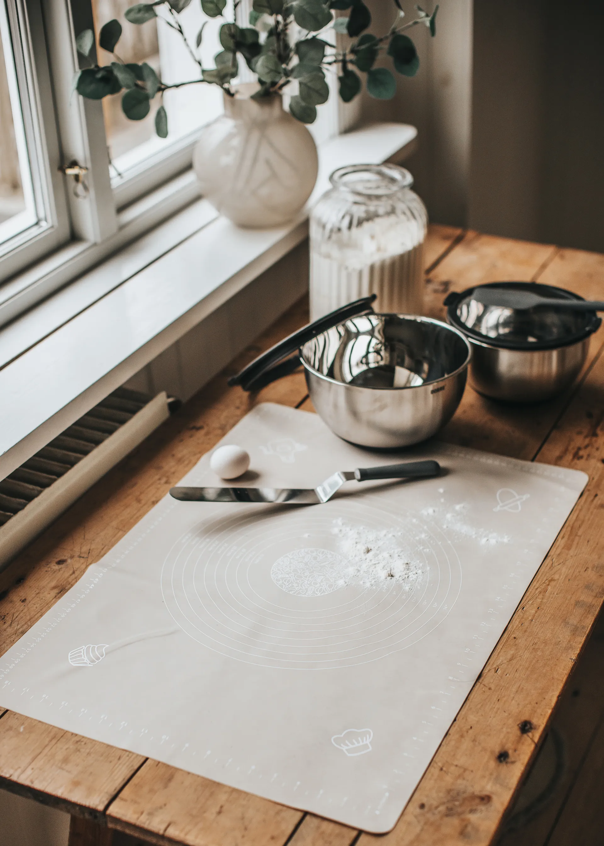 Cookie ベーキングマット, Grey, XL, silicone, 50x70 cm Dorre