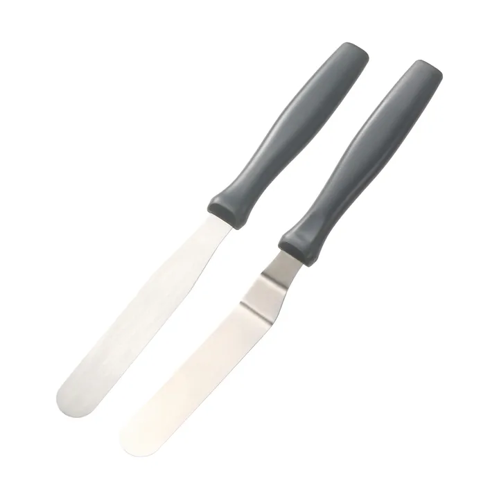 Cookie パレットナイフ - Stainless steel, black, 2 pieces - Dorre