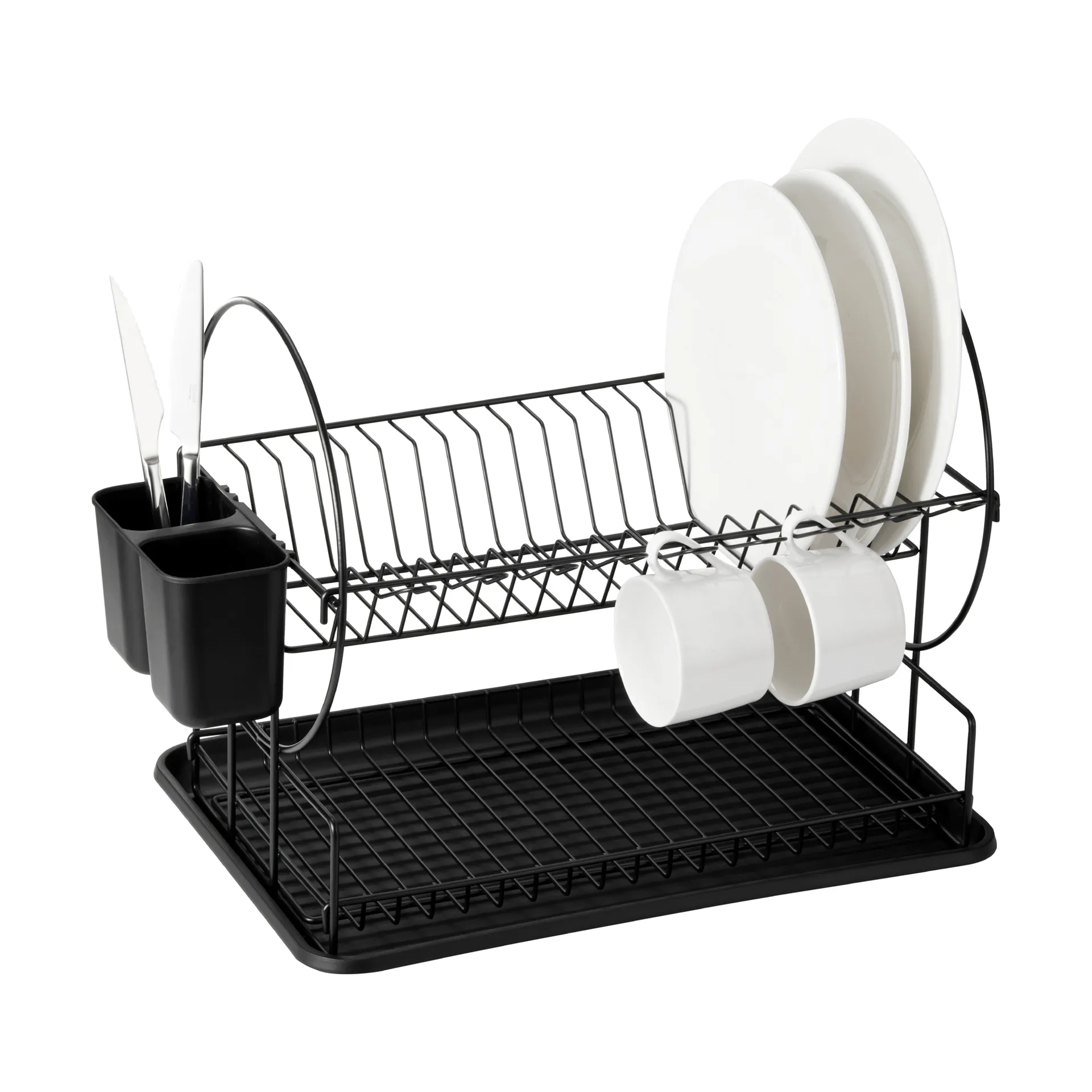 Disa 食器水切りラック, 2-tier, black Dorre