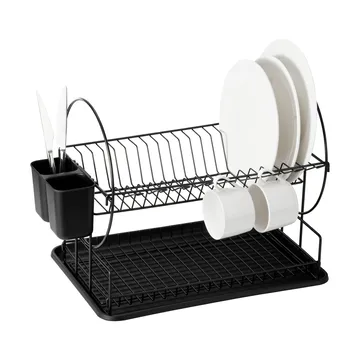 Disa 食器水切りラック - 2-tier, black - Dorre