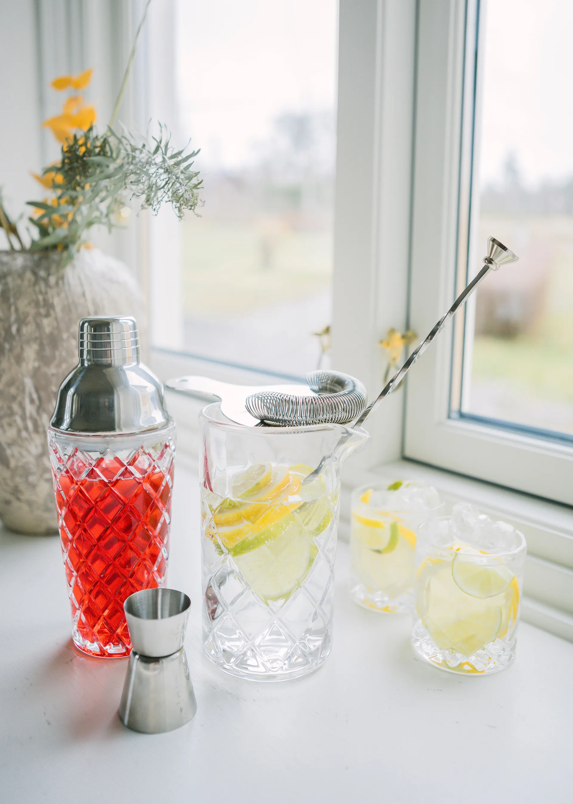 Dylan シェイカー 40 cl, Glass-stainless steel Dorre